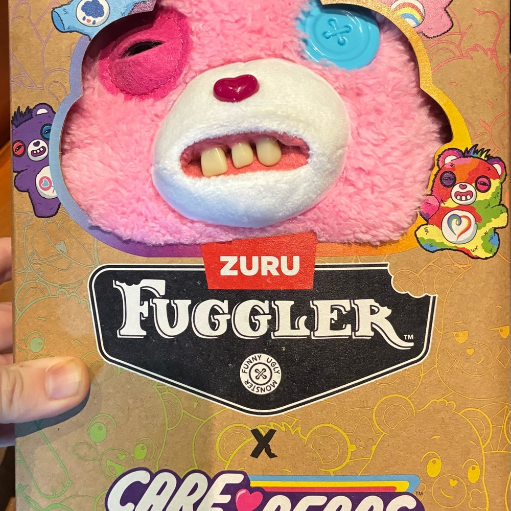 NIB ZURU Fuggler Pink Plush Stuffed Animal - Funny Ugly Monster